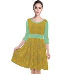 Flower Girl Togo Quarter Sleeve Waist Band Dress