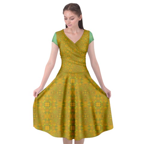 Flower Girl Togo Cap Sleeve Wrap Front Dress from ArtsNow.com