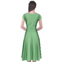 Cap Sleeve Wrap Front Dress 