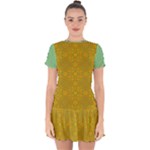 Flower Girl Togo Drop Hem Mini Chiffon Dress