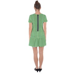 Drop Hem Mini Chiffon Dress 