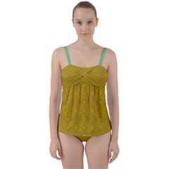 Twist Front Tankini Set 