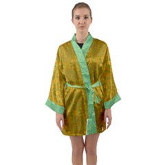 Long Sleeve Satin Kimono 