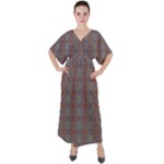 My Arg  Aisle Vib Bibi (2) V-Neck Boho Style Maxi Dress
