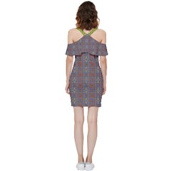 Shoulder Frill Bodycon Summer Dress 