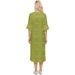 Double Cuff Midi Dress 