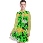 Petals (2) 3021 Long Sleeve Chiffon Shirt Dress