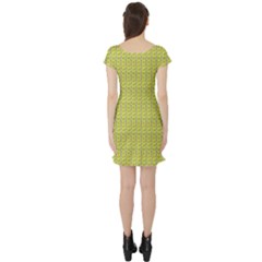 Short Sleeve Skater Dress Back Short Sleeve Skater Dress Back