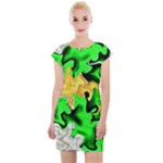 Petals (2) 3021 Cap Sleeve Bodycon Dress