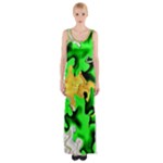 Petals (2) 3021 Thigh Split Maxi Dress