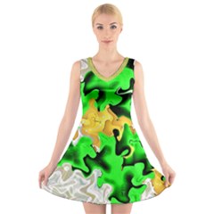V-Neck Sleeveless Dress 