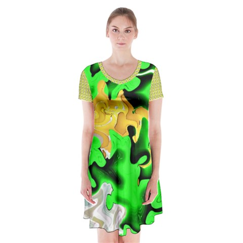 Petals (2) 3021 Short Sleeve V