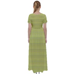 High Waist Short Sleeve Maxi Dress 
