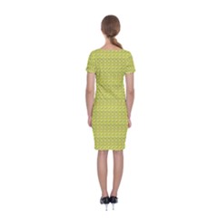 Classic Short Sleeve Midi Dress Back Classic Short Sleeve Midi Dress Back
