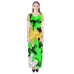 Petals (2) 3021 Short Sleeve Maxi Dress