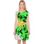 Petals (2) 3021 Capsleeve Midi Dress
