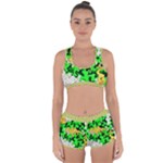 Petals (2) 3021 Racerback Boyleg Bikini Set