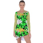 Petals (2) 3021 Asymmetric Cut-Out Shift Dress