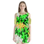 Petals (2) 3021 Shoulder Cutout Velvet One Piece