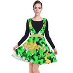 Petals (2) 3021 Plunge Pinafore Dress
