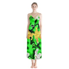 Button Up Chiffon Maxi Dress 