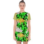 Petals (2) 3021 Drop Hem Mini Chiffon Dress