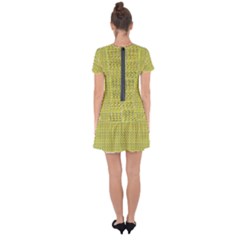 Drop Hem Mini Chiffon Dress 