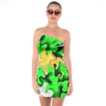 Petals (2) 3021 One Soulder Bodycon Dress