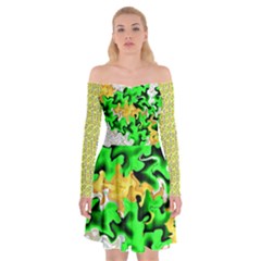 Off Shoulder Skater Dress 