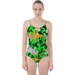 Petals (2) 3021 Cut Out Top Tankini Set