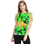 Petals (2) 3021 Women s Short Sleeve Rash Guard