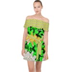 Petals (2) 3021 Off Shoulder Chiffon Dress