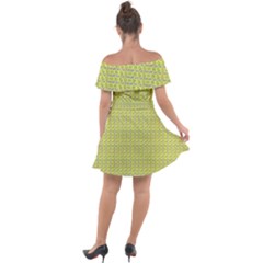 Off Shoulder Velour Dress 