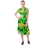 Petals (2) 3021 Keyhole Neckline Chiffon Dress