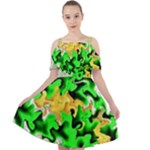 Petals (2) 3021 Cut Out Shoulders Chiffon Dress