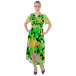 Petals (2) 3021 Front Wrap High Low Dress