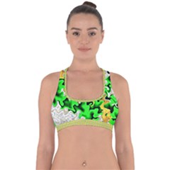 Cross Back Hipster Bikini Top  