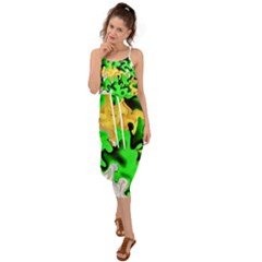 Waist Tie Cover Up Chiffon Dress 