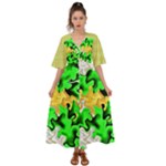 Petals (2) 3021 Kimono Sleeve Boho Dress