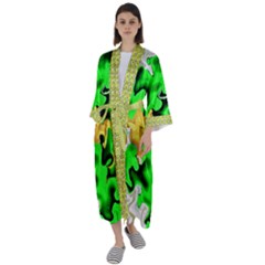 Maxi Satin Kimono 