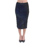 Pinky2b Justabit Velvet Midi Pencil Skirt