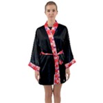 Pinky2b Justabit Long Sleeve Satin Kimono