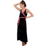 Pinky2b Justabit V-Neck Chiffon Maxi Dress