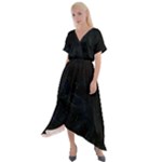 Pinky2b Justabit Cross Front Sharkbite Hem Maxi Dress