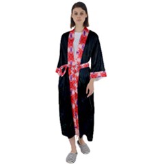 Maxi Satin Kimono 
