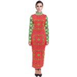 Nowwhat (2) Bouquet Turtleneck Maxi Dress