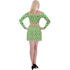 Off Shoulder Top with Mini Skirt Set 