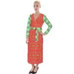 Nowwhat (2) Bouquet Velvet Maxi Wrap Dress
