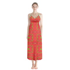 Button Up Chiffon Maxi Dress 