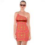 Nowwhat (2) Bouquet One Soulder Bodycon Dress